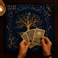 Tapis de Tarot “Arbre de Vie” - Harmonie, Énergie & Guidance - Éclat Sacré
