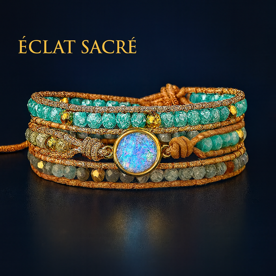 Bracelet Pierre de Lune & Opale - Protection & Harmonie Intérieure