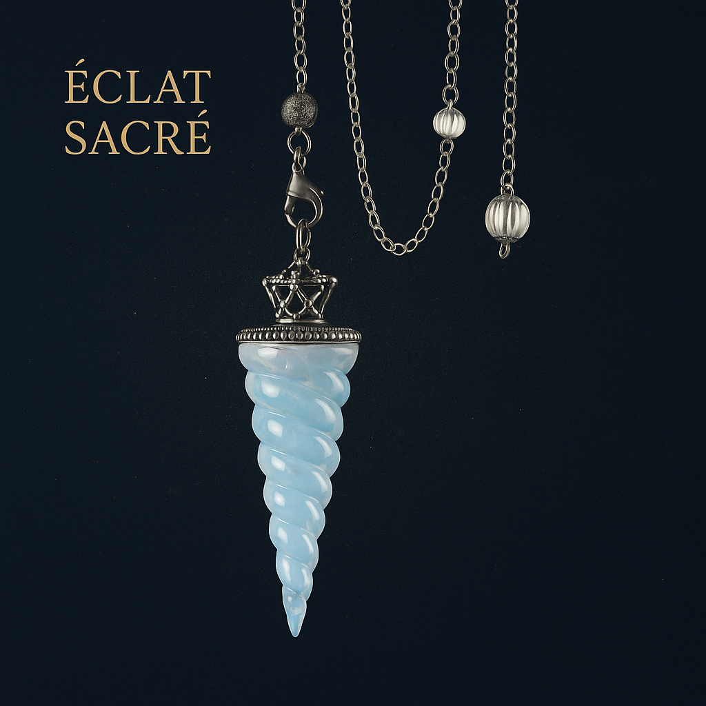 Pendule 7 Chakras en Cristaux Naturels - Divination & Harmonisation Énergétique