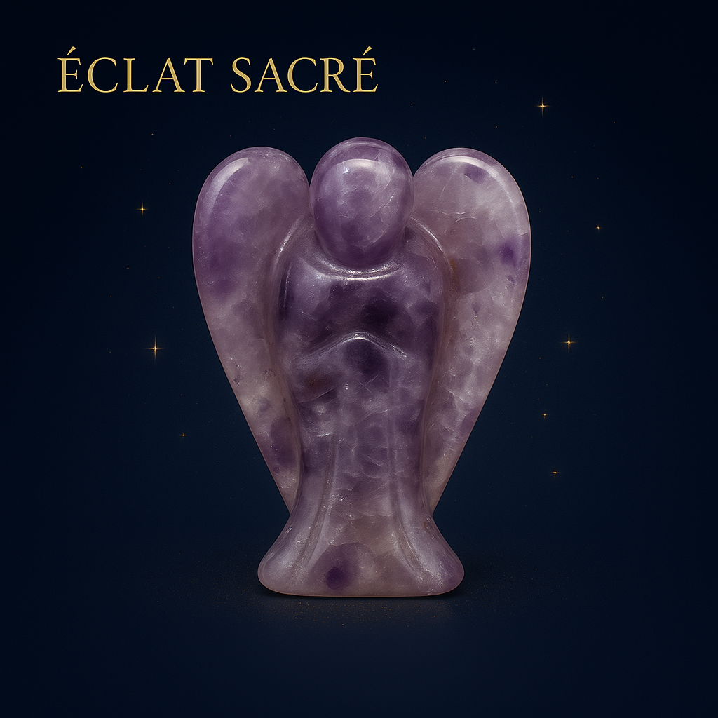 Ange Gardien Cristal Éclat Sacré - Pierre Naturelle & Protection Spirituelle