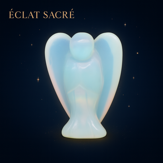 Ange Gardien Cristal Éclat Sacré - Pierre Naturelle & Protection Spirituelle