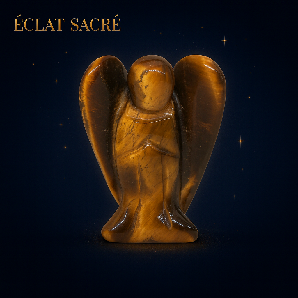 Ange Gardien Cristal Éclat Sacré - Pierre Naturelle & Protection Spirituelle