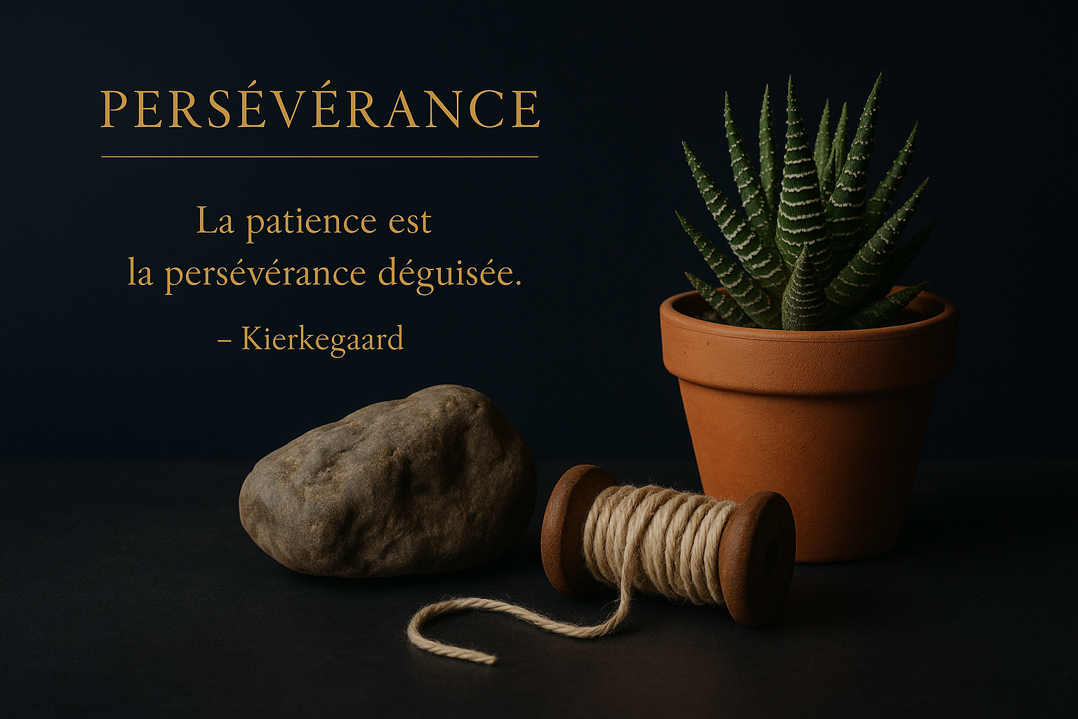 Persévérance - la patience est la persévérance déguisée (Kierkegaard)
