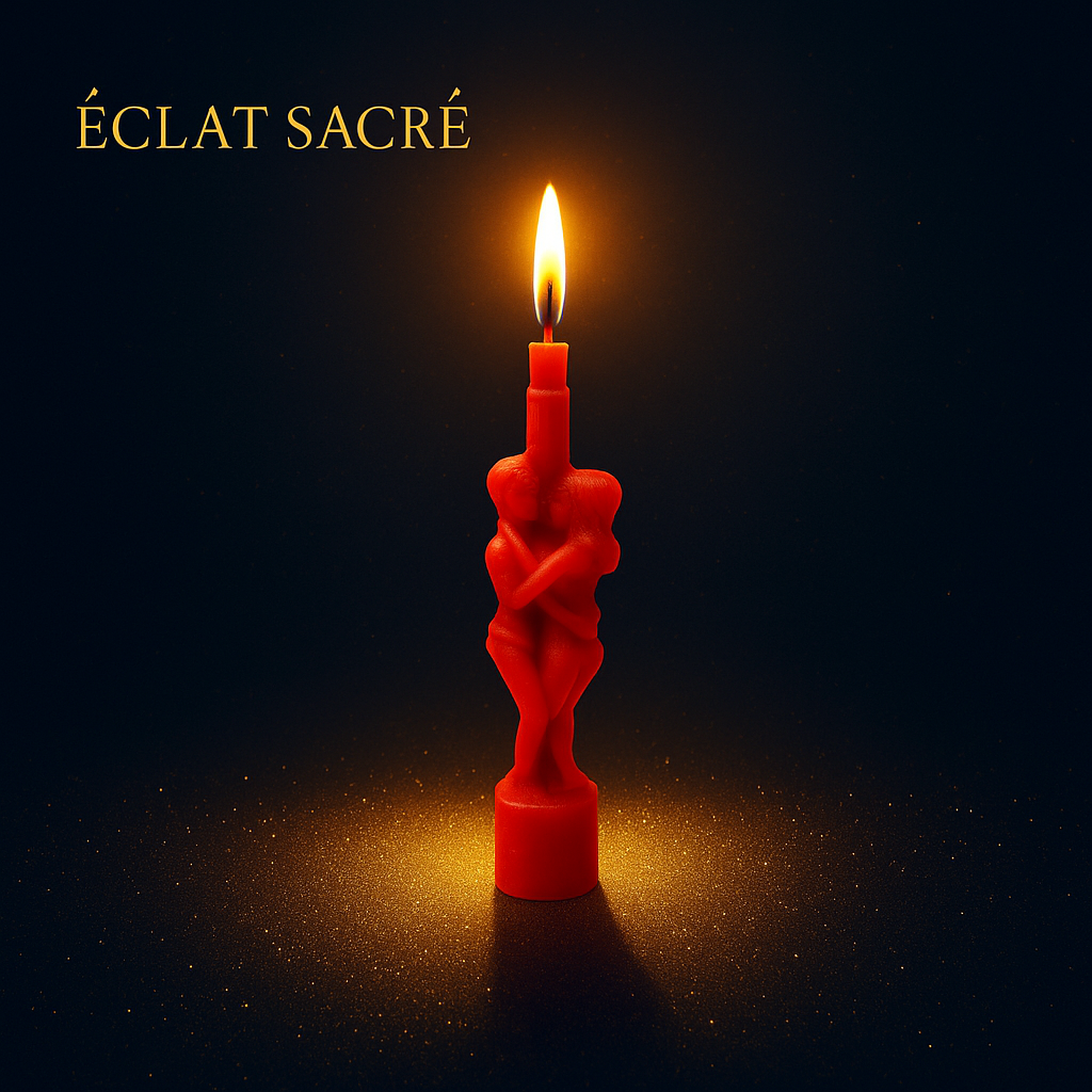 ❤️‍🔥 Bougie Rituel Amoureux Éclat Sacré - Cire de Soja & Intention Sacrée