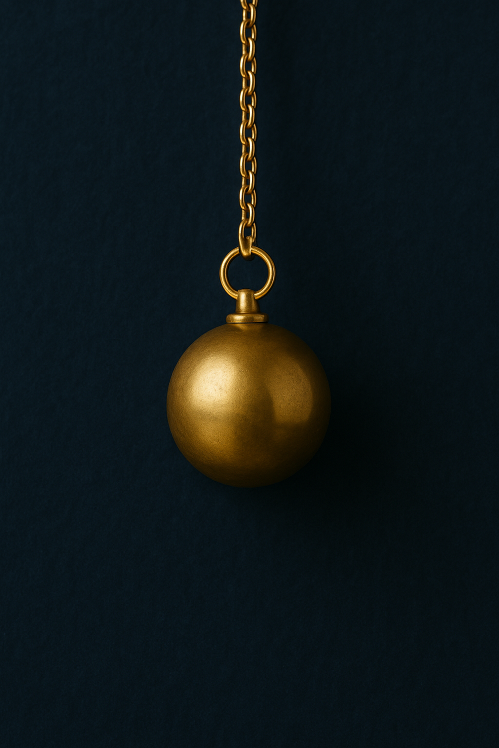 Pendule boule en laiton