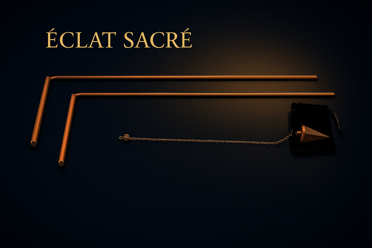 Kit de Radiesthésie en Cuivre - Baguettes & Pendule Divinatoire