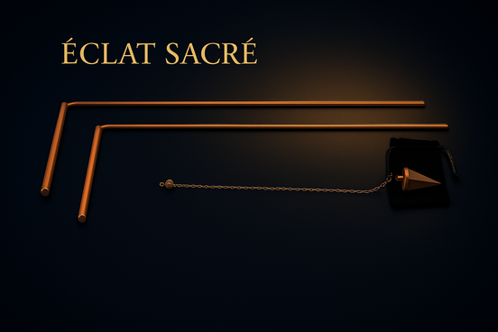 Kit de Radiesthésie en Cuivre - Baguettes & Pendule Divinatoire