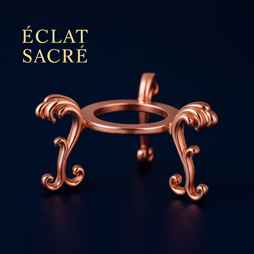 Socle Métallique de Présentation - Support pour Sphères Sacrées