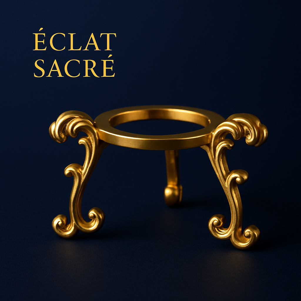 Socle Métallique de Présentation - Support pour Sphères Sacrées