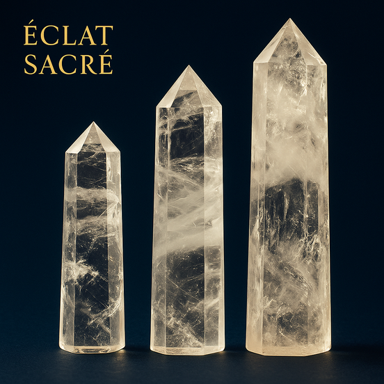 Pointe de Cristal Naturelle - Quartz Énergétique Purification & Équilibre