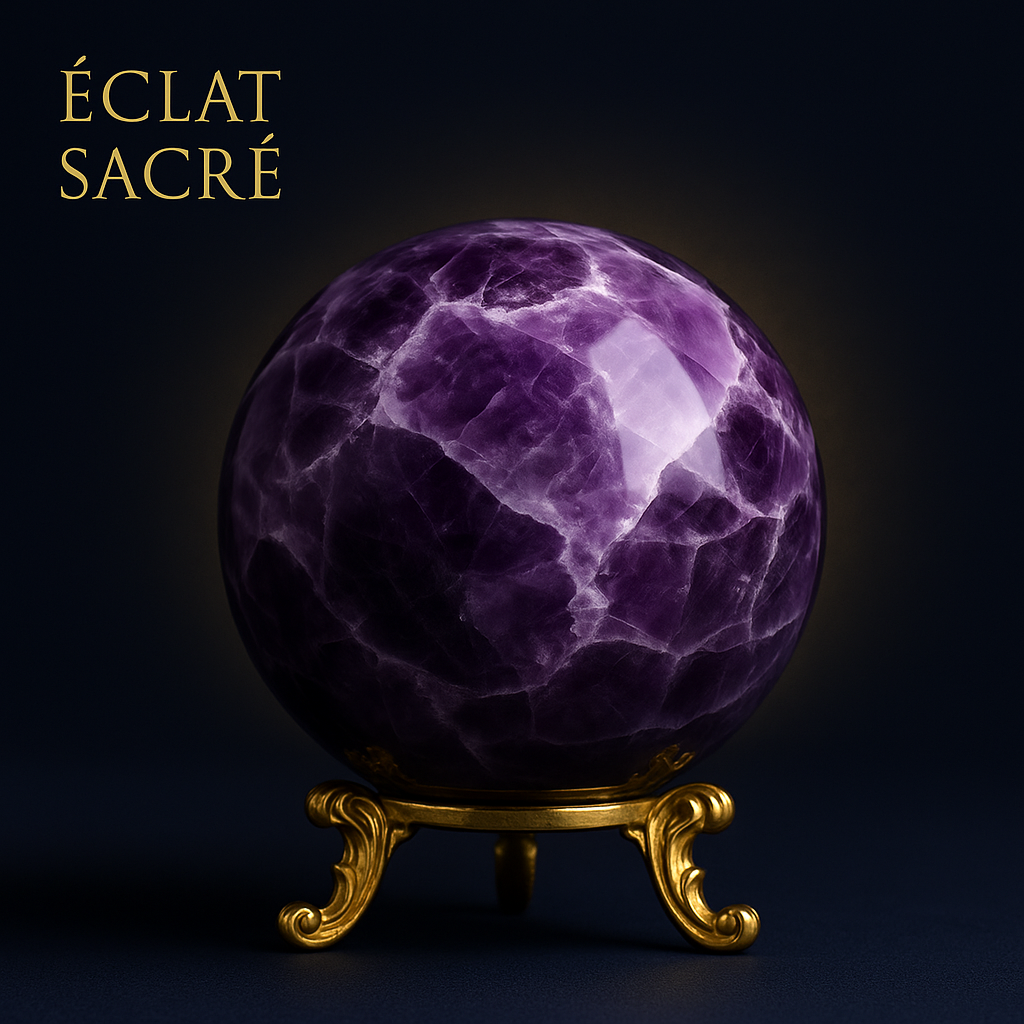 Sphère d’Améthyste Naturelle - Quartz de Rêve Énergétique & Sérénité