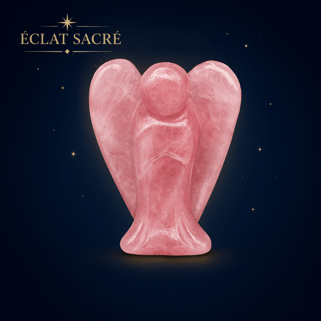 Ange Gardien Cristal Éclat Sacré - Pierre Naturelle & Protection Spirituelle - Éclat Sacré