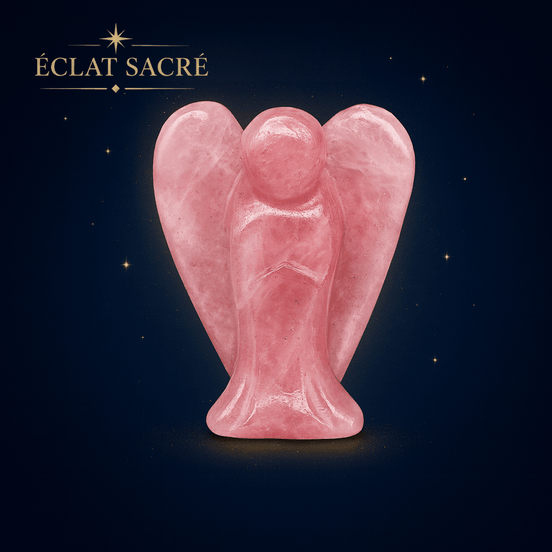 Ange Gardien Cristal Éclat Sacré - Pierre Naturelle & Protection Spirituelle - Éclat Sacré