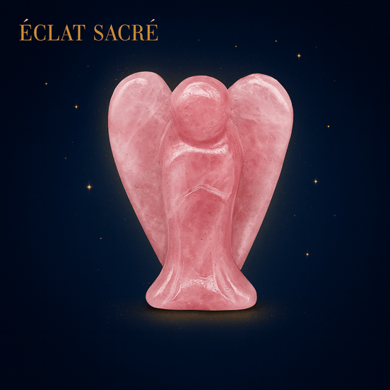 Ange Gardien Cristal Éclat Sacré - Pierre Naturelle & Protection Spirituelle - Éclat Sacré