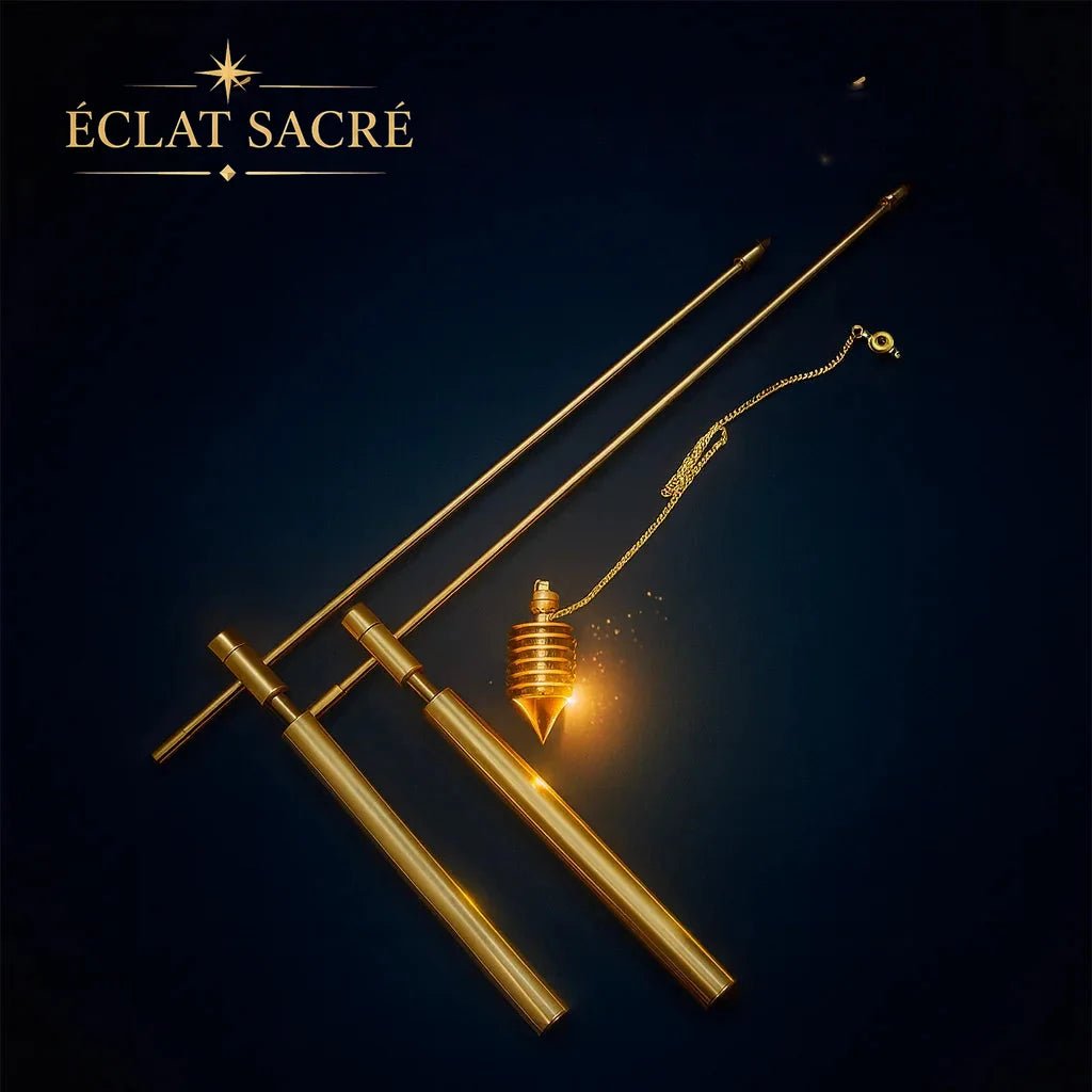 Baguettes de Radiesthésie en Cuivre - Guidance, Énergie & Divination - Éclat Sacré