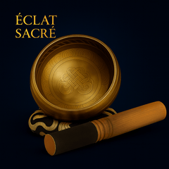 Bol Chantant Doré Totem Éclat Sacré - Cuivre Népalais & Harmonie Sacrée - Éclat Sacré