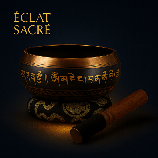 Bol Chantant Tibétain Éclat Sacré - Cuivre Népalais & Harmonie Sonore - Éclat Sacré