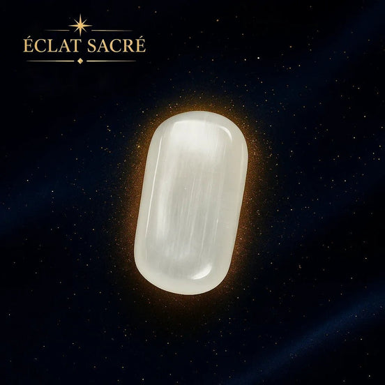 Bol en sélénite naturelle, vue 2 – Éclat Sacré