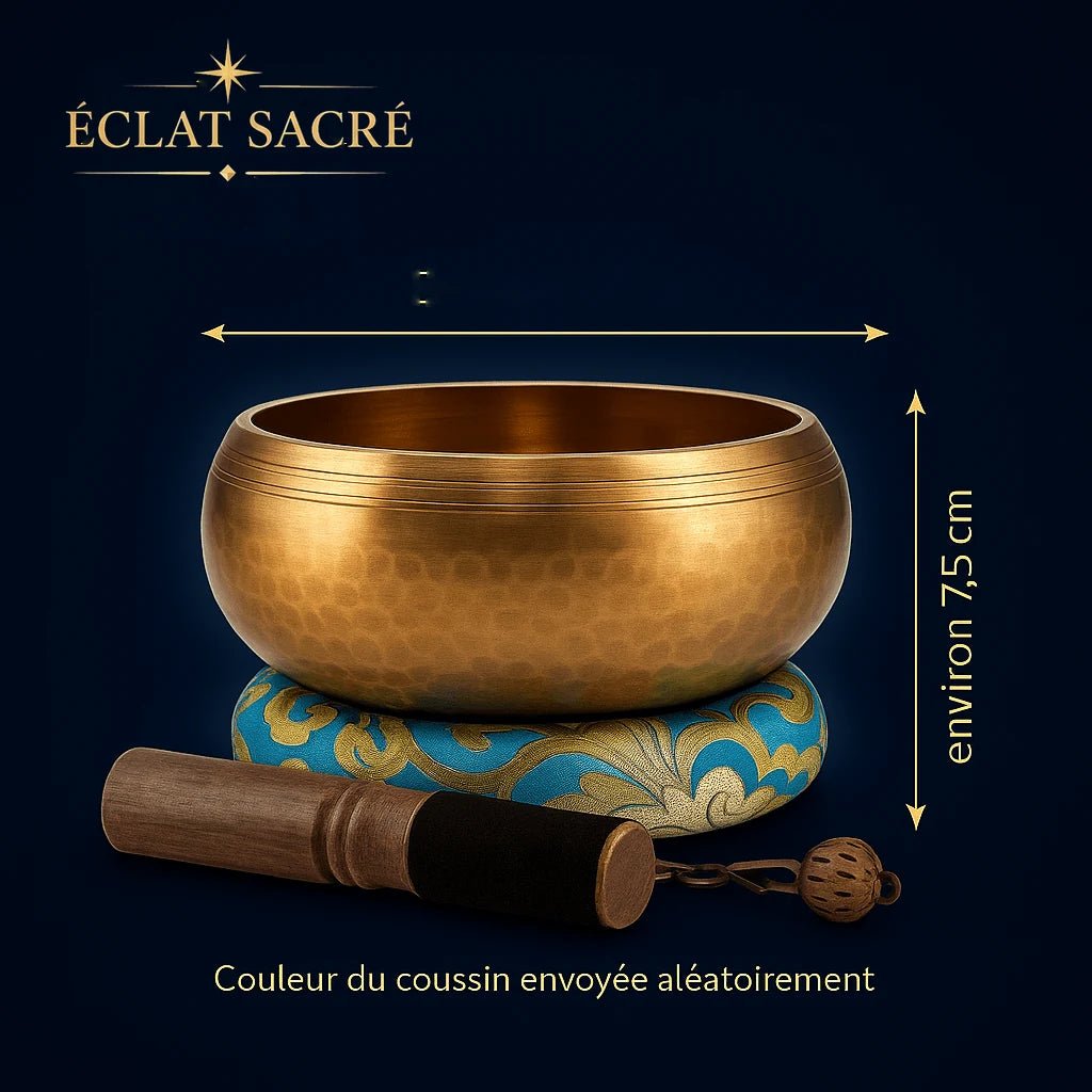 Bol chantant tibétain, vue 2 – Éclat Sacré — vue 2