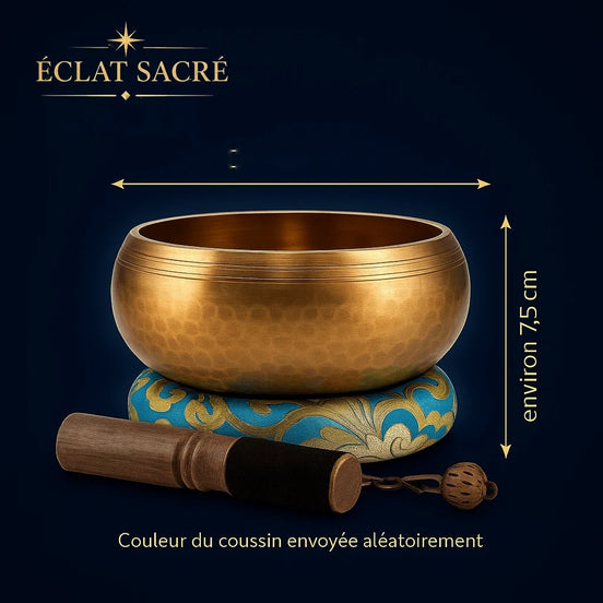Bol chantant tibétain, vue 2 – Éclat Sacré