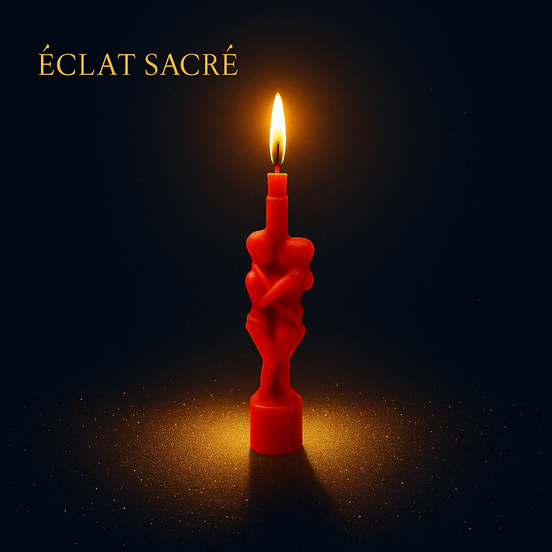 ❤️‍🔥 Bougie Rituel Amoureux Éclat Sacré - Cire de Soja & Intention Sacrée - Éclat Sacré