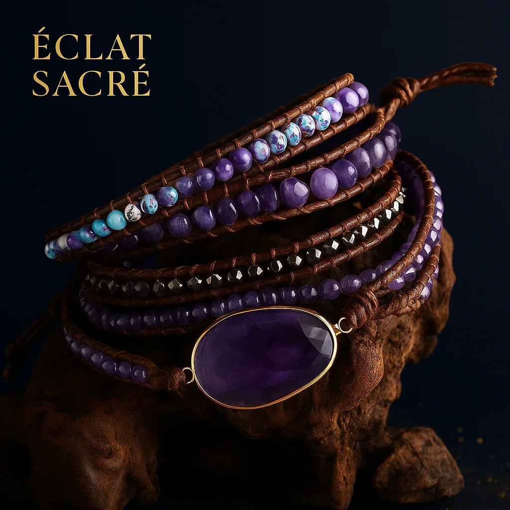 Bracelet Bohème en Pierres Naturelles – Harmonie & Élégance - Éclat Sacré — vue 6