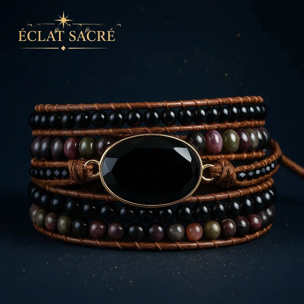 Bracelet Bohème en Pierres Naturelles – Harmonie & Élégance - Éclat Sacré — vue 3
