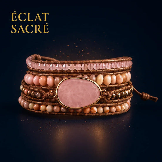 Bracelet Bohème en Pierres Naturelles – Harmonie & Élégance - Éclat Sacré