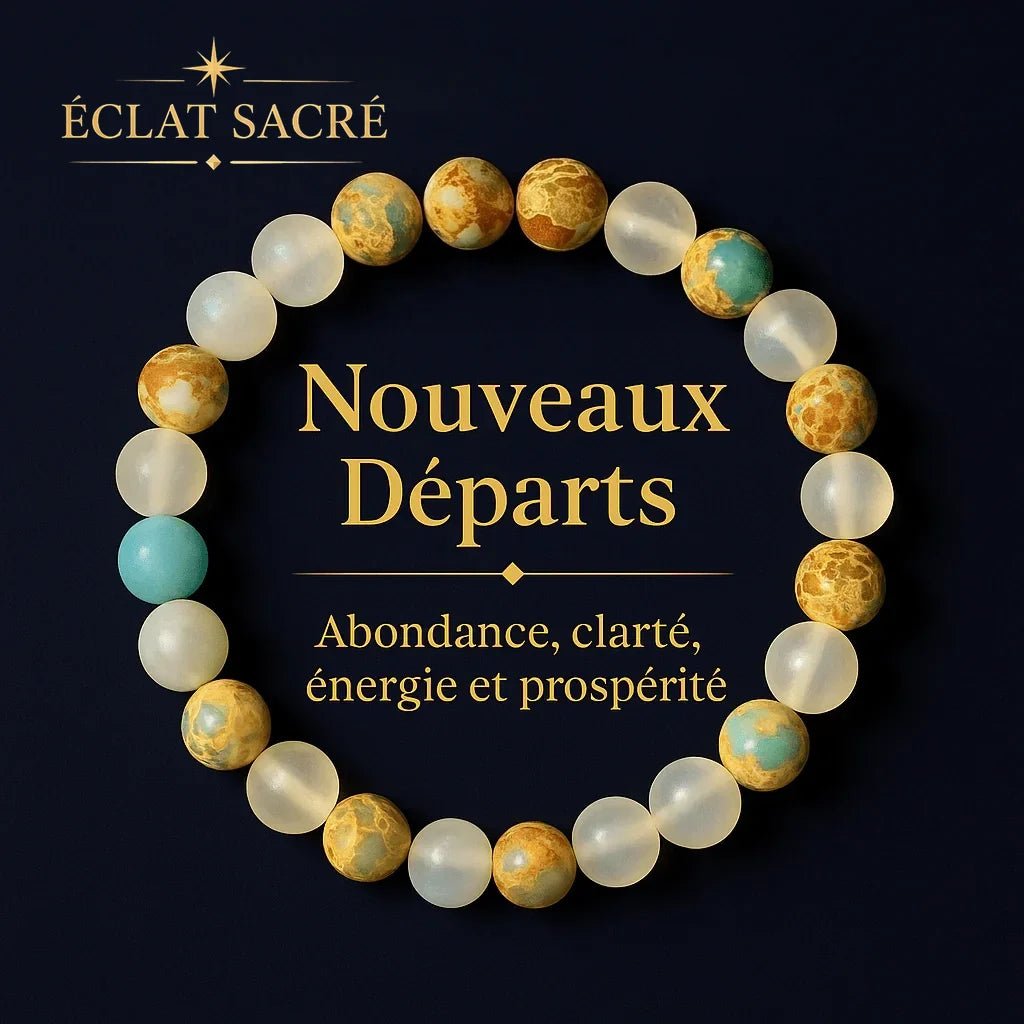 Bracelet en pierres naturelles, vue 6 – Éclat Sacré — vue 6