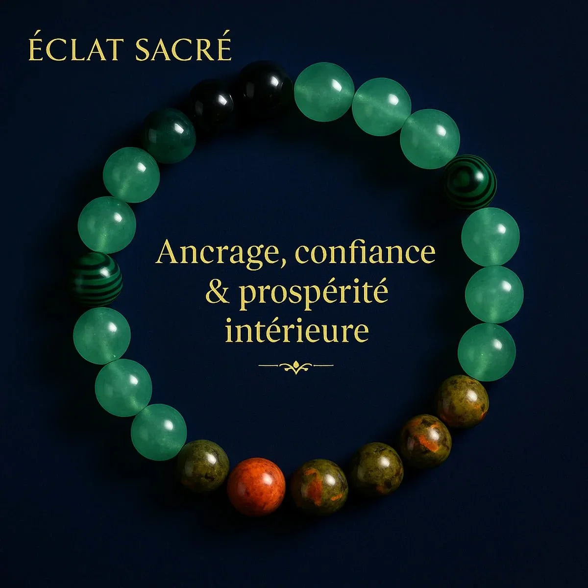 Collection - Bracelets Énergétiques Éclat Sacré Pierres naturelles • Harmonie intérieure • Élégance spirituelle - Éclat Sacré