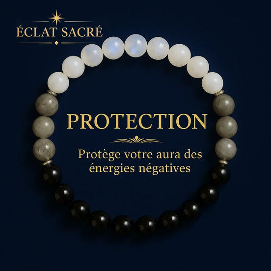 Bracelet en pierres naturelles, vue 2 – Éclat Sacré