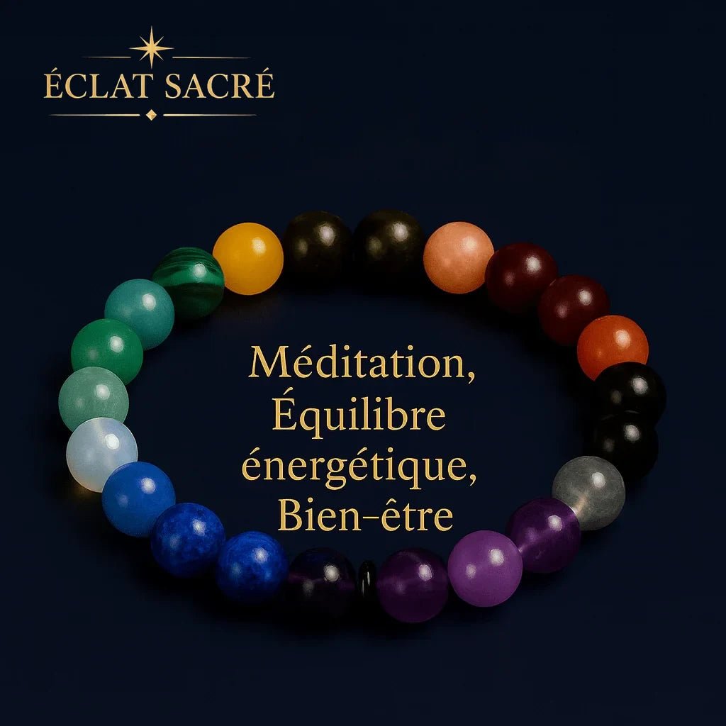 Bracelet en pierres naturelles, vue 9 – Éclat Sacré — vue 9