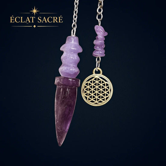 Pendule égyptien de Thot en cristal naturel, sagesse ancestrale – Éclat Sacré