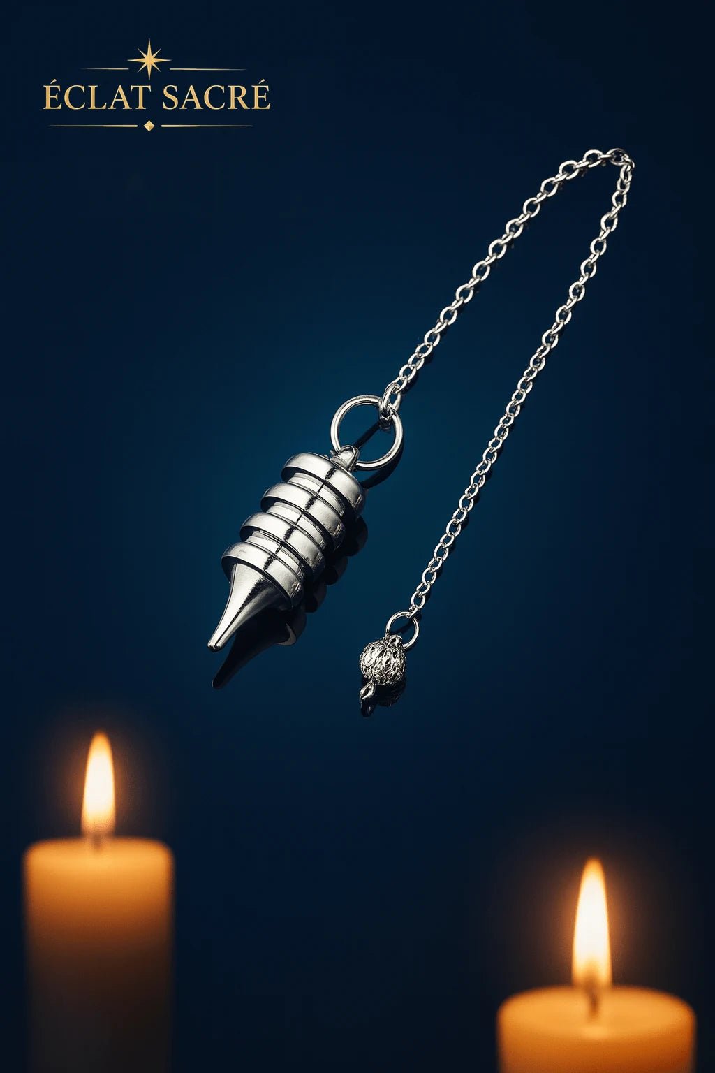 Pendule conique en cuivre, vue 2 – Éclat Sacré — vue 2