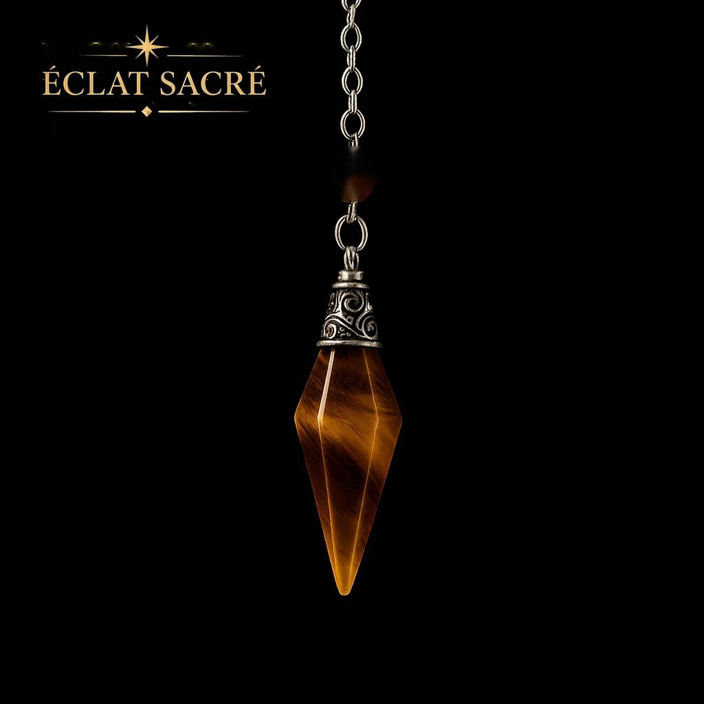 Pendule facetté 12 faces en cristal, vue 6 – Éclat Sacré — vue 6