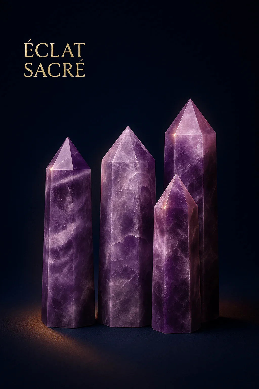 Pointe de Cristal Naturelle - Quartz Énergétique Purification & Équilibre - Éclat Sacré