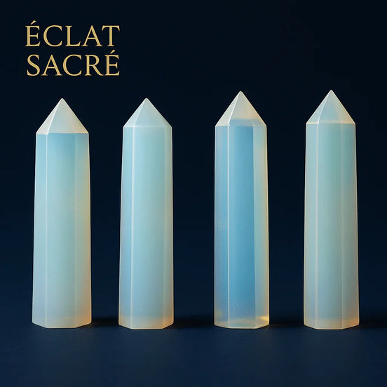 Pointe de Cristal Naturelle - Quartz Énergétique Purification & Équilibre - Éclat Sacré