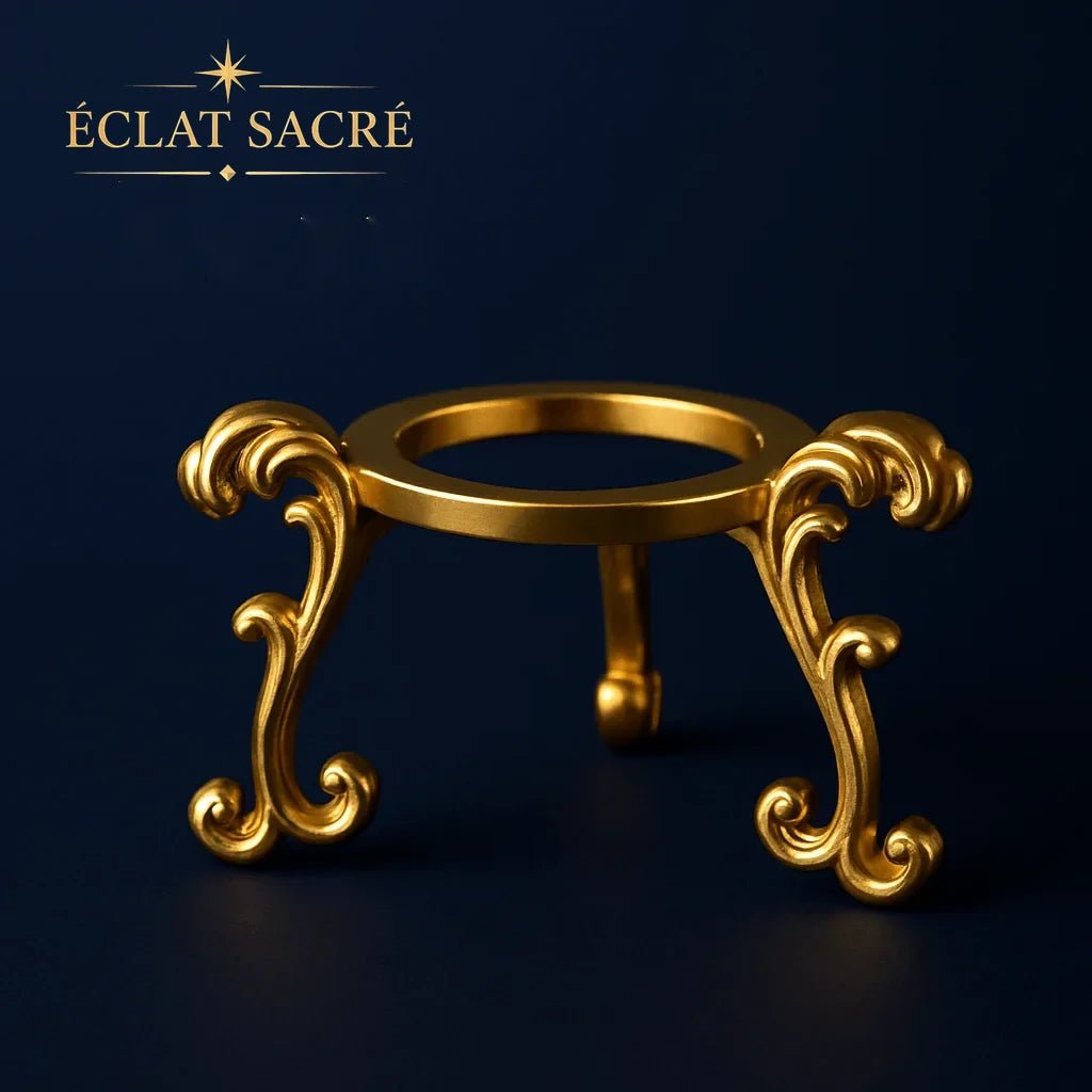 Socle Métallique de Présentation - Support pour Sphères Sacrées - Éclat Sacré — vue 3