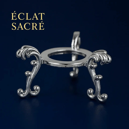 Socle Métallique de Présentation - Support pour Sphères Sacrées - Éclat Sacré