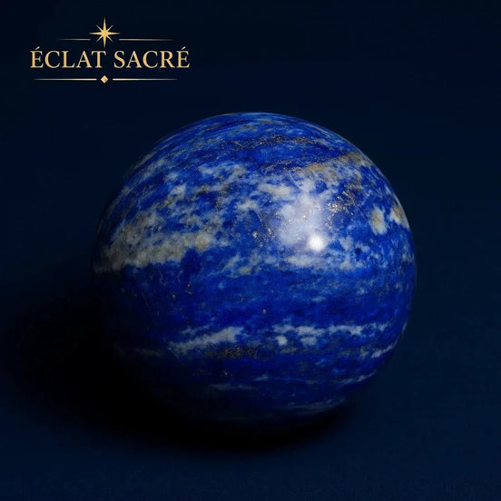 Sphère de Lapis-Lazuli Naturel - Clairvoyance & Vérité Intérieure - Éclat Sacré