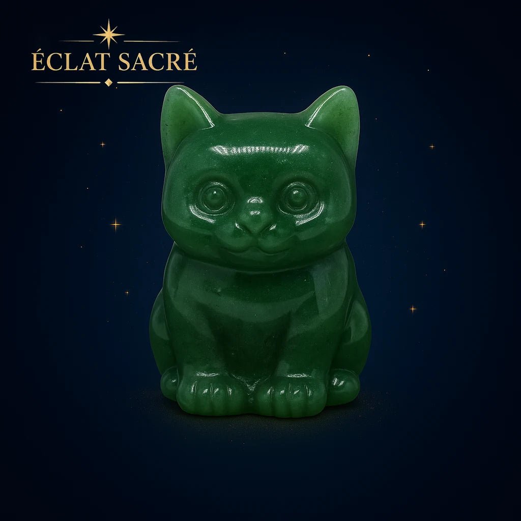 Statue Chat Cristal Éclat Sacré - Énergie de Guérison - Éclat Sacré — vue 6